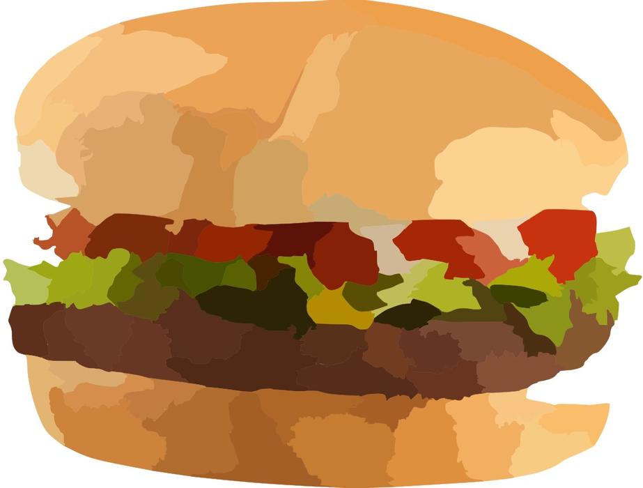 hamburger drawing