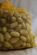 sack of raw potatoes