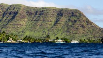 mountain by the sea