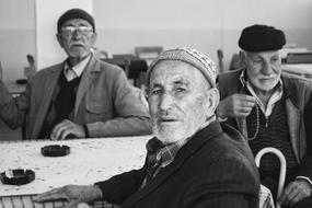 men at the table