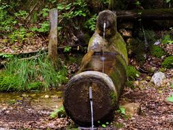 rustic Drink Water fountain outdoor