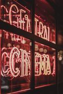 Red black signboard