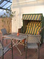 Table with two chairs