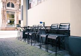 chairs by the wall