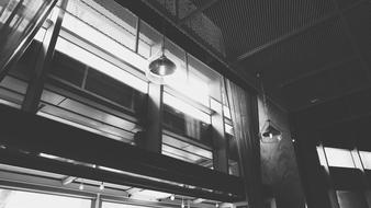lamps in restaurant room