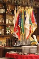 Restaurant Flags Plates