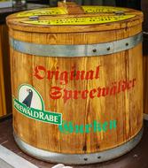 wooden barrel of pickles