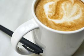 cup of foam latte