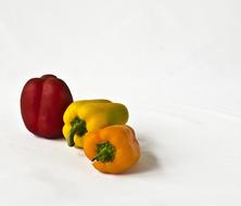 raw colored peppers