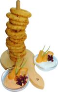 fried Onion Rings with sauce