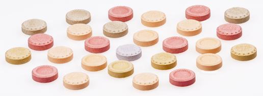sugar lollipops rounds