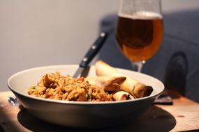 Fried Rice Beer Egg Roll