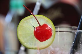 sweet berry on a glass