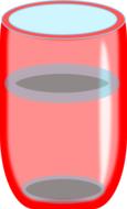 red glass with water