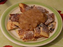 sweet floury dish in plate