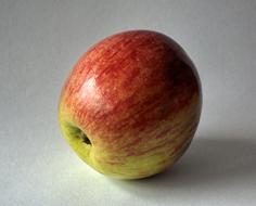 Apple with ripe color