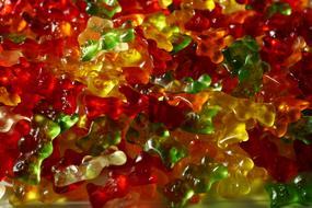colorful Gummi Bears sweets