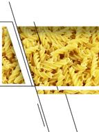 dry noodles on a white background