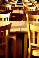Lots of chairs and tables