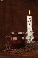 coffee by candle