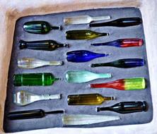 small glass bottles