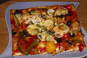 square pizza