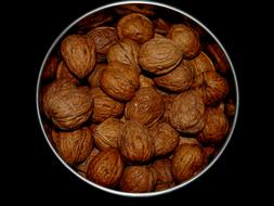 hard nuts in container