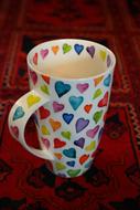 beautiful colored mug