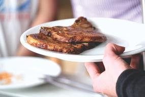 fried meat on plate