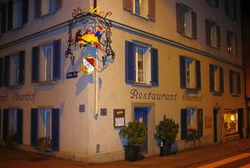 restaurant at night