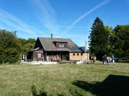 house by meadow