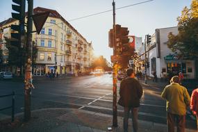 people on street