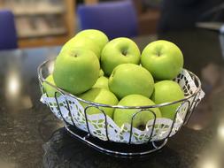 apples on plate