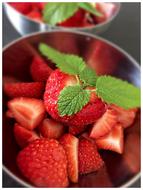 chopped red berries