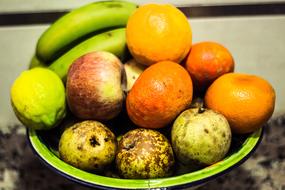 Colorful healthy fruits