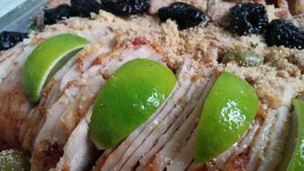 meat delicacy with lime