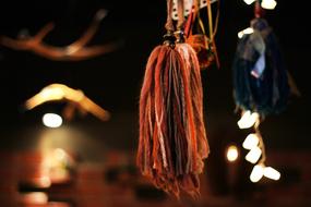 bright decorations in bar