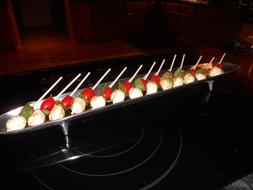appetizer on skewer