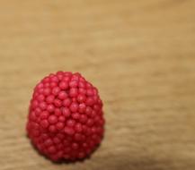 sweet raspberries on the table