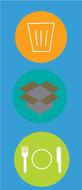 colored environmental icons