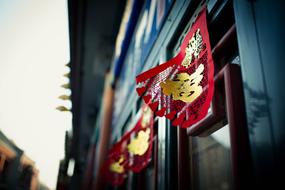 red restaurant sign