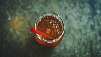 cold drink on ice