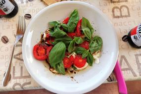 herbs and tomatoes
