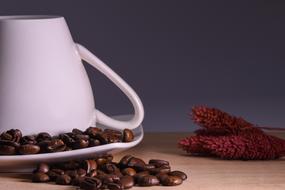 coffee beans on cup