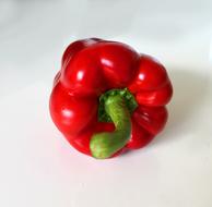 bell peppers on white background