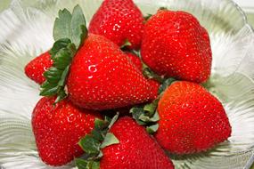 Fresh Healthy Strawberry bunch