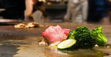 fresh meat with vegetables