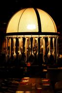 suspended spoons on lamp