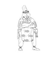 drawing of funny chef