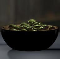 green olives in plate